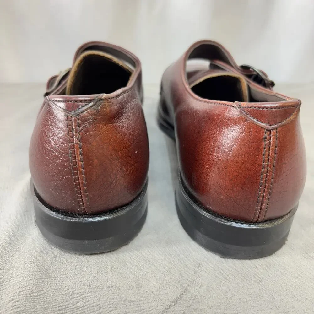 Safety Toe Loafers Lehigh Goodyear Welted Oil Proof Sole Men's Brown Size 8E USA